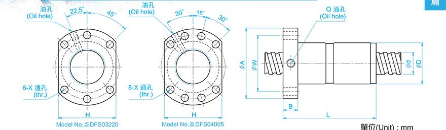 TBI DFS06310-3.8 tbi滚珠丝杆胶带